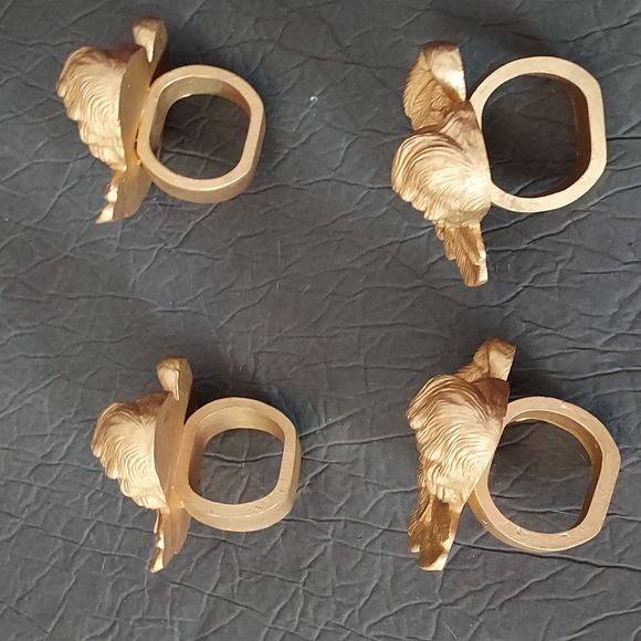 Angel Napkin Rings 4 pack Color: Antique Gold,EUC Nice Weight to Rings One Size - Picture 4 of 5